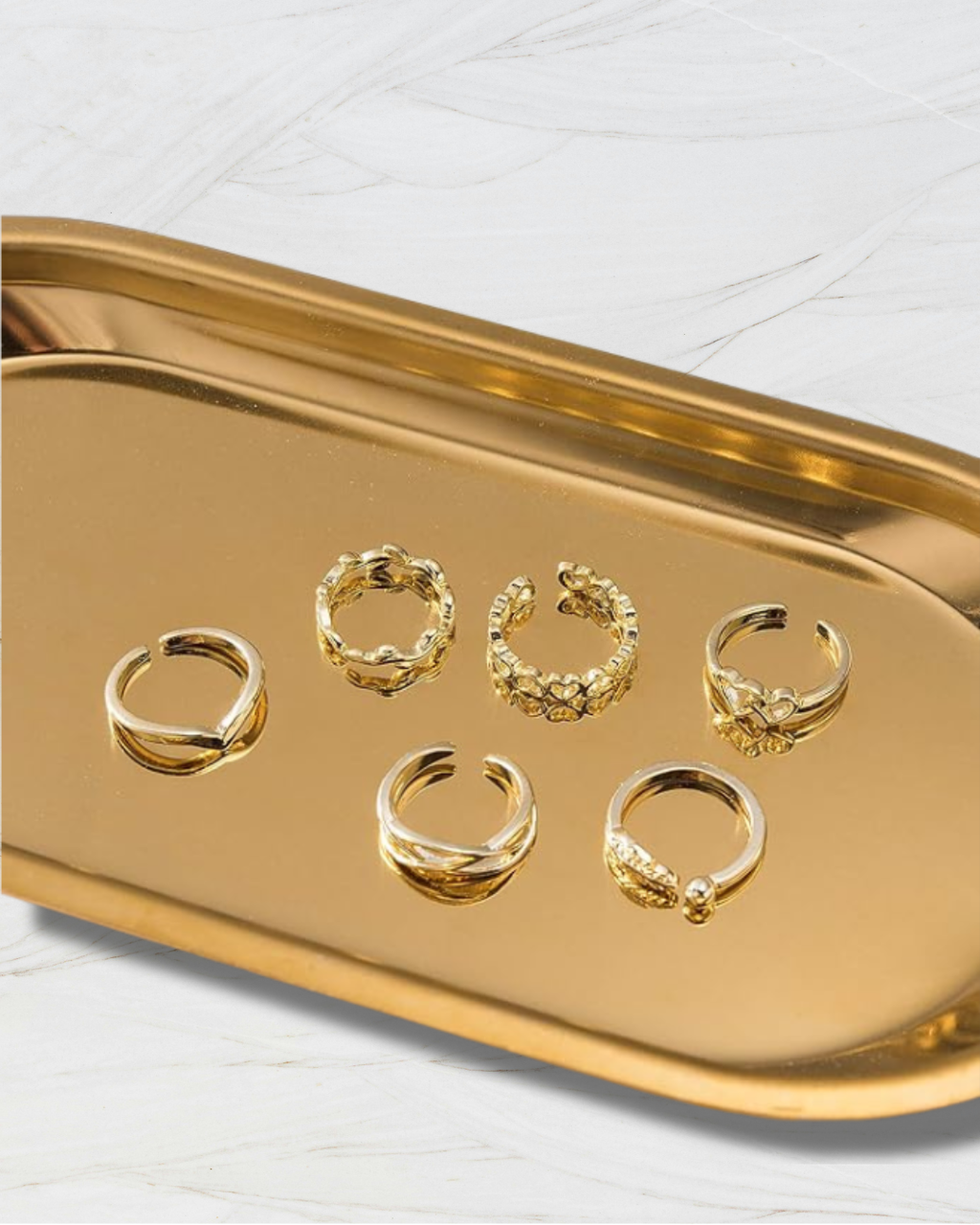 12PCS 14K Gold Plated Adjustable Toe Rings for Women Flower Arrow Band Open Tail Ring Women Beach Foot Jewelry